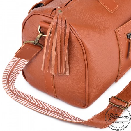 Женская кожаная сумка "Византия" (рыжая)